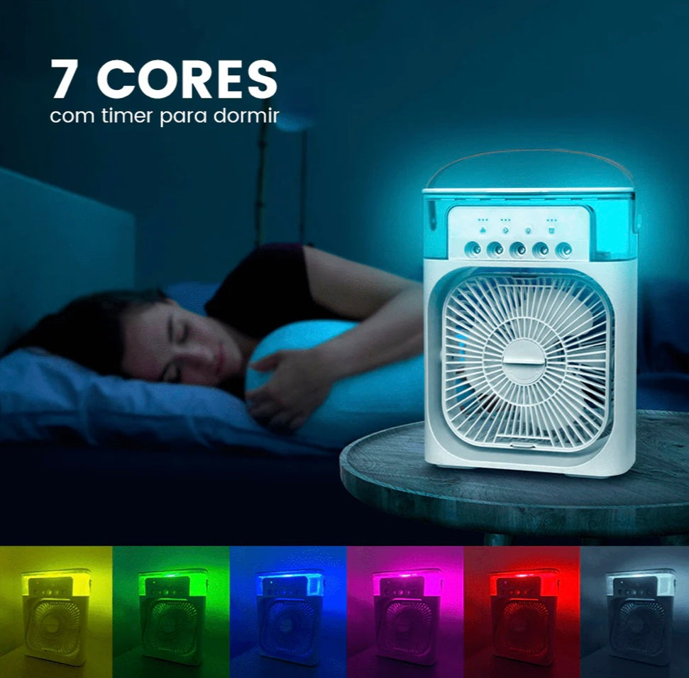 Mini Ar Condicionado Umidificador Ventilador Silencioso - Breeze