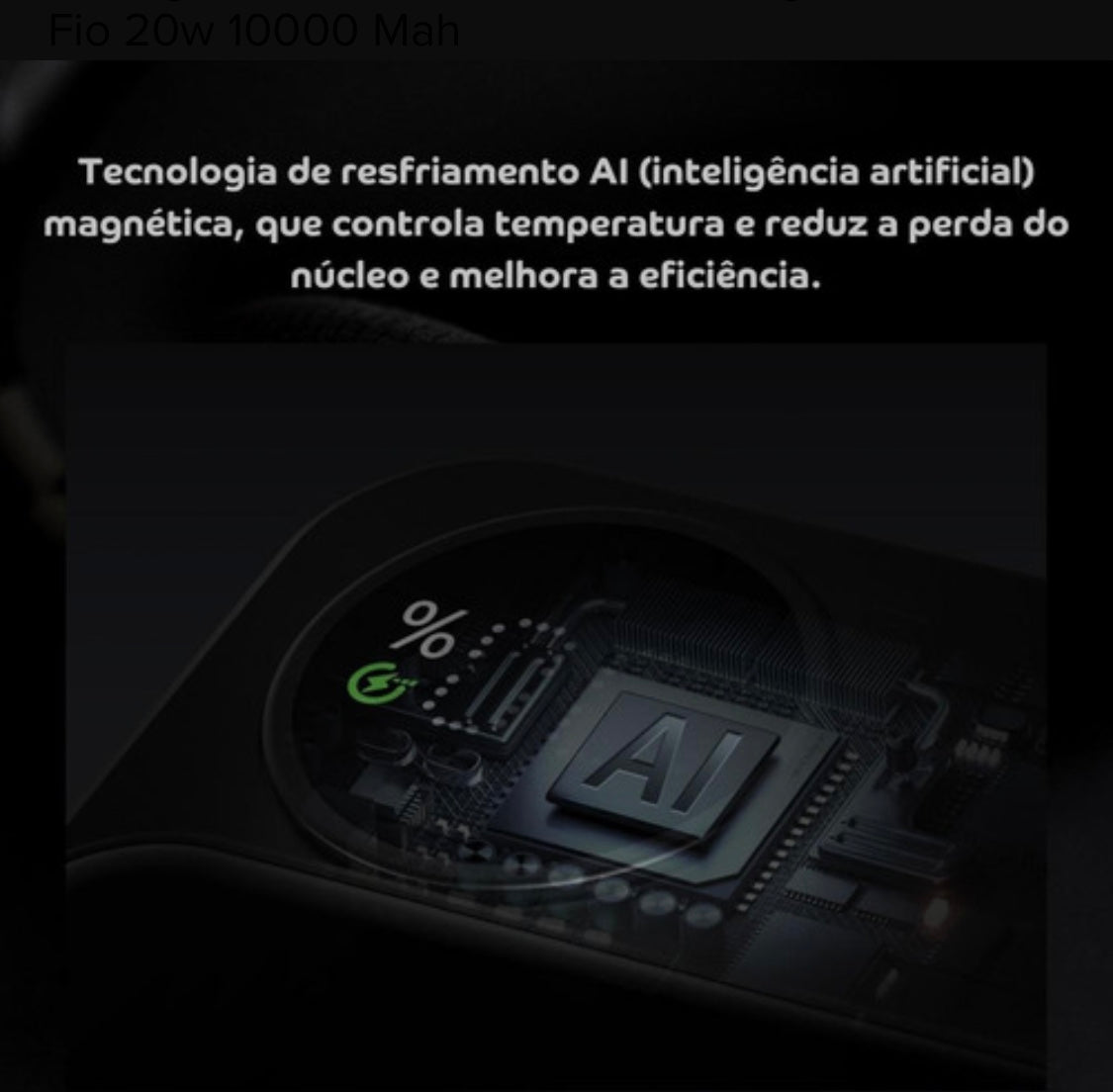 Carregador Magnético sem Fio Magsafe Powerbank