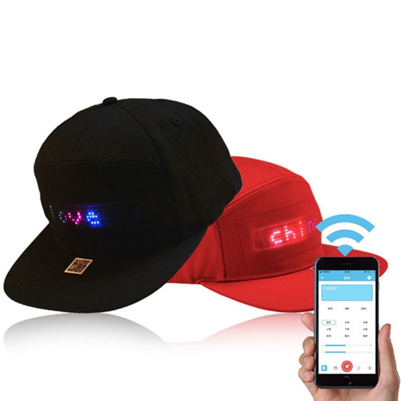 Boné com LED Bluetooth Unissex - LedCap