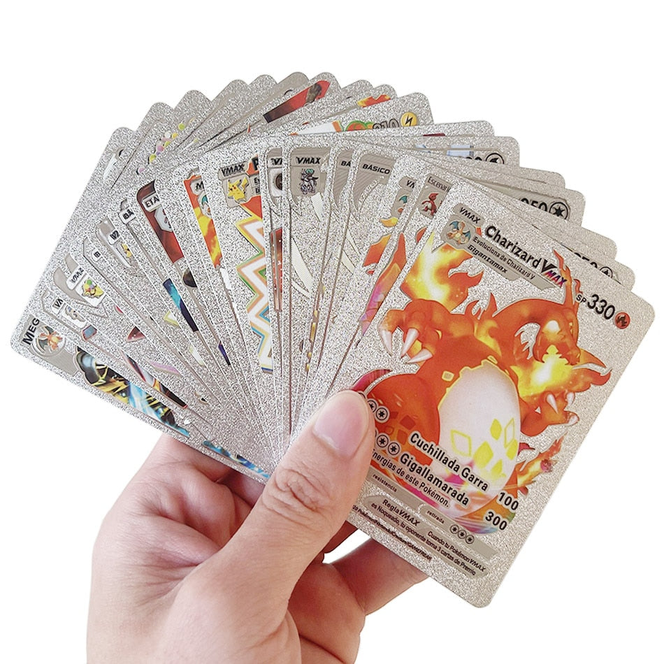 Cartas Pokémon Douradas Vmax e GX em Inglês ou Espanhol 54