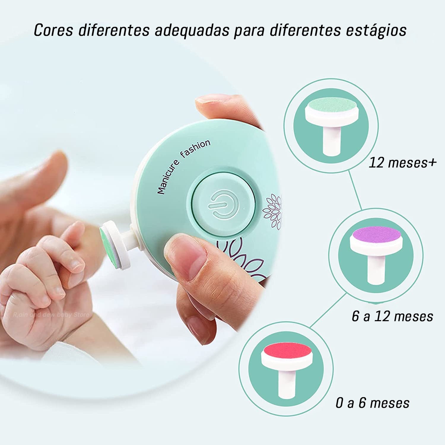 Aparador de Unhas Elétrico para Bebês