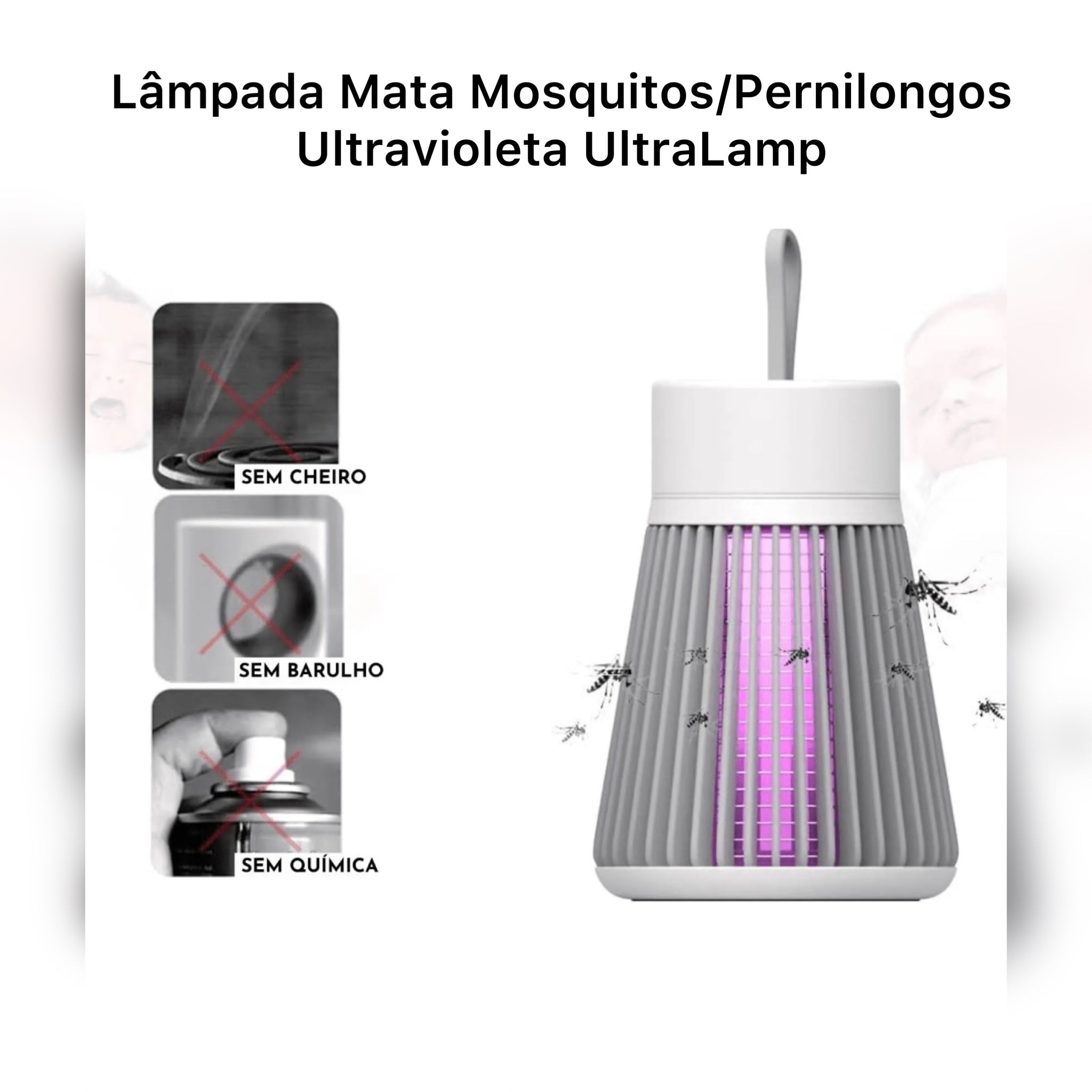 Lâmpada Mata Mosquitos/Pernilongos Ultravioleta - UltraLamp