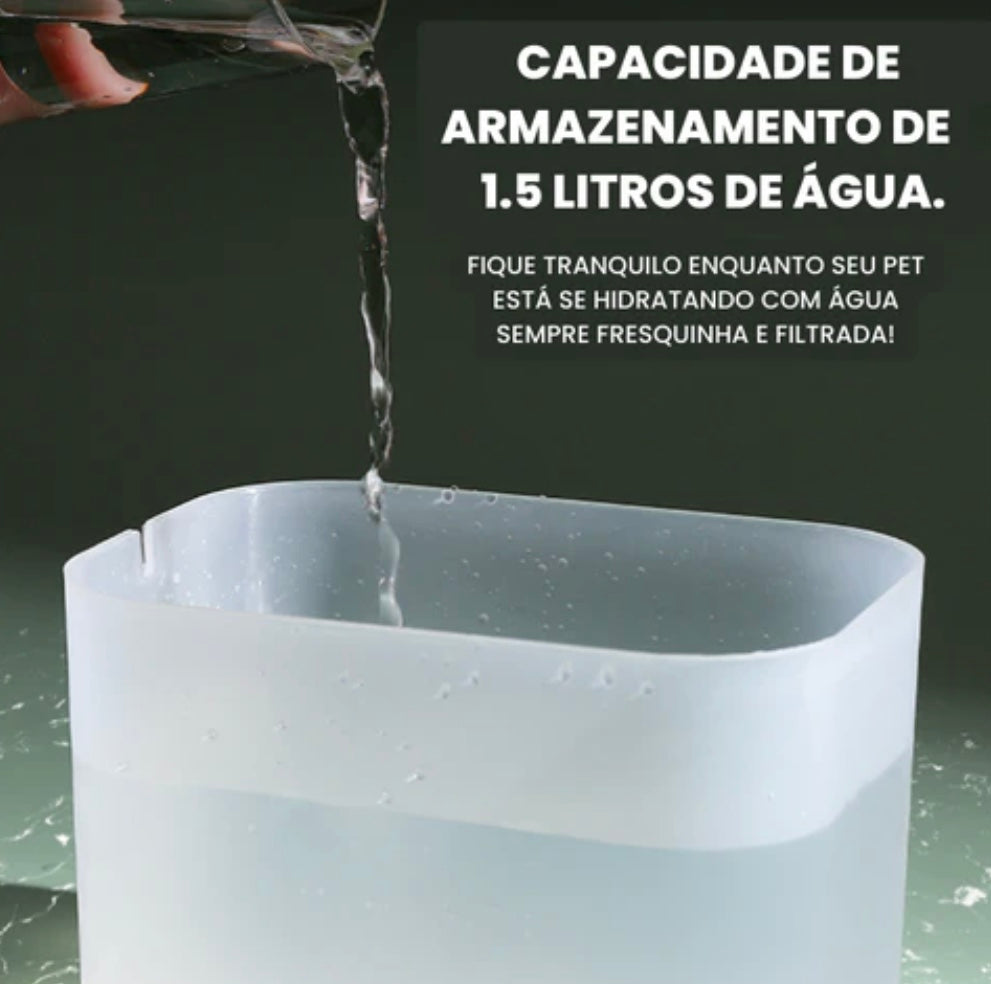 Fonte de Água Automática para Gatos - Bebedouro Cat Fountain