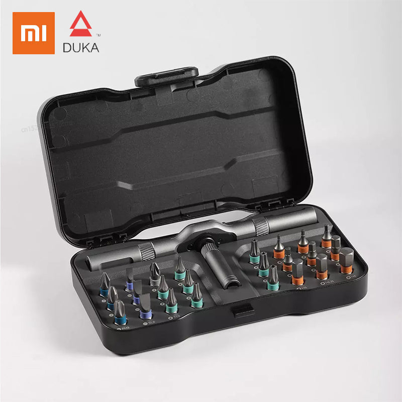 Chave de Fenda, KIT Multifuncional com chave + 24 cabeças magnéticas Xiaomi DUKA RS1/RS2